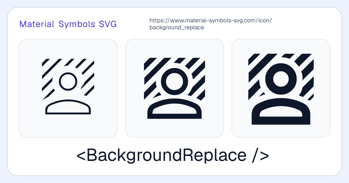 Background Replace Icon - Material Symbols SVG