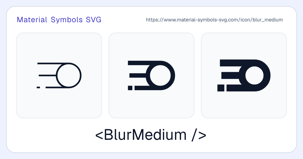 Blur Medium Icon - Material Symbols SVG
