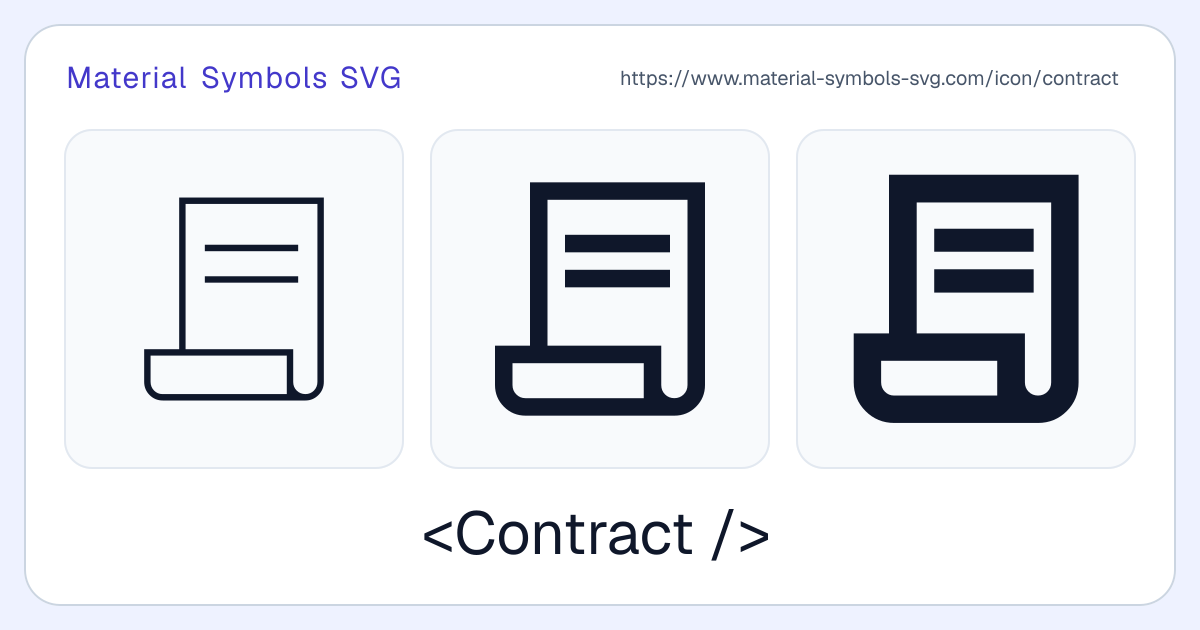 Contract Icon - Material Symbols SVG