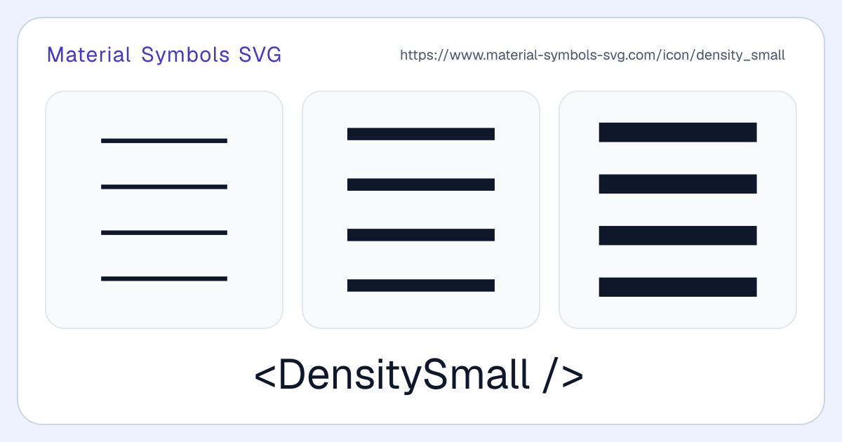 Density Small Icon - Material Symbols SVG