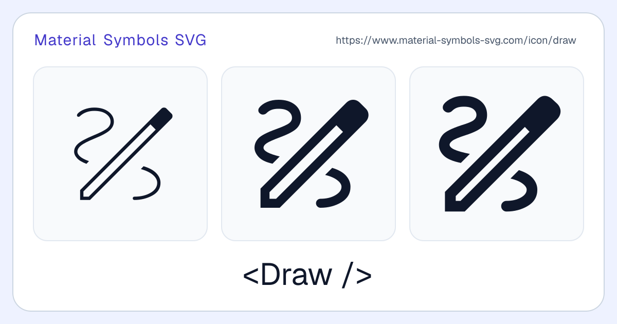 Draw Icon - Material Symbols SVG