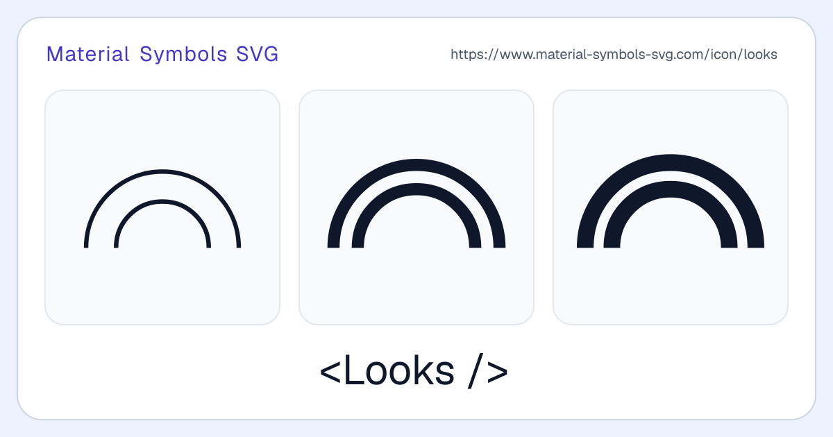 Looks Icon - Material Symbols SVG