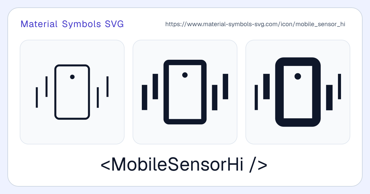 Mobile Sensor Hi Icon - Material Symbols SVG