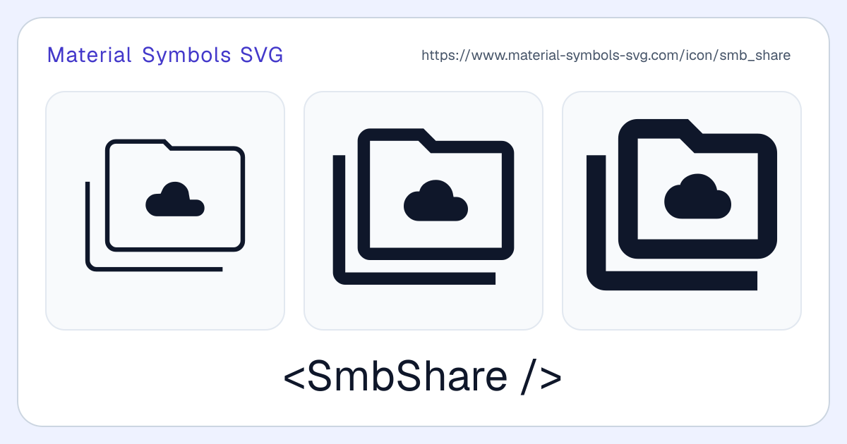 Smb Share Icon - Material Symbols SVG