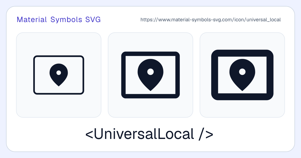 Universal Local Icon - Material Symbols SVG